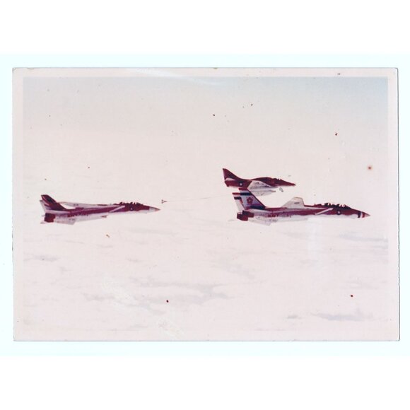 1976 VF-111 F-14 Tomcat Midair Refueling Photo | Sundowners, A-4 Skyhawk - Picture 1 of 4